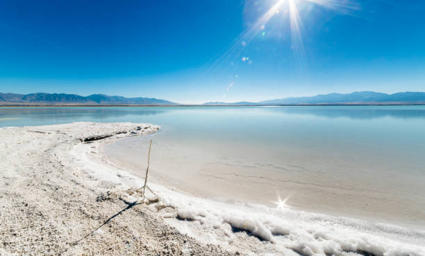 The Great Salt Lake, Utah stock photo