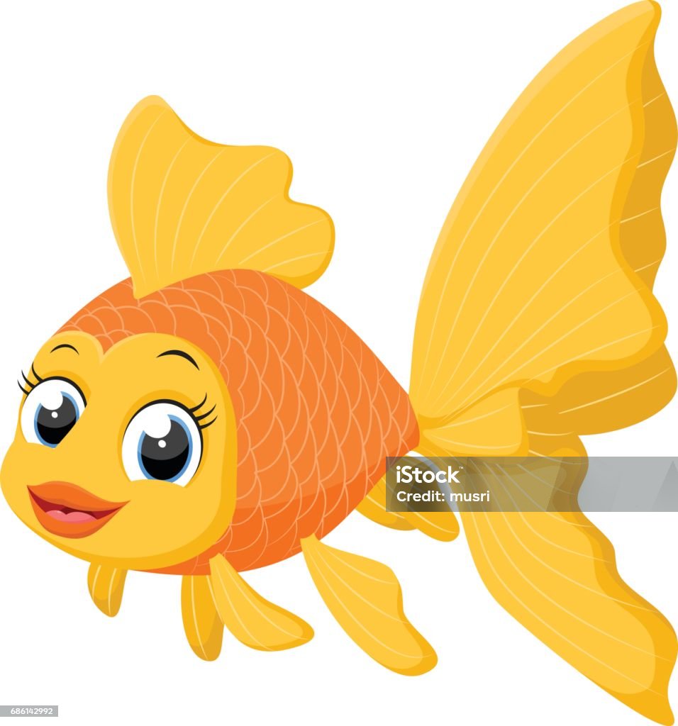 Phim Hoạt Hình Cá Vàng Dễ Thương Hình minh họa Sẵn có - Tải xuống ...