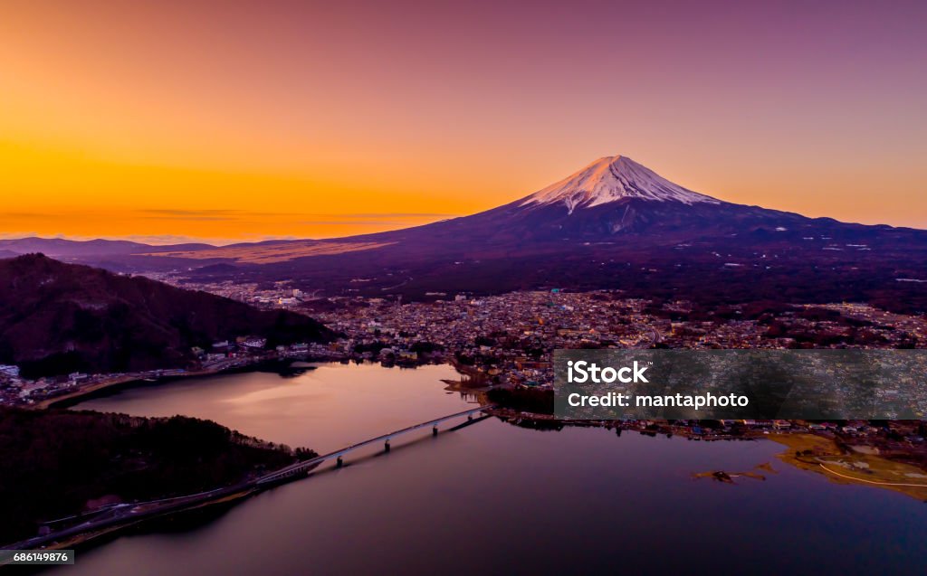 Mont Fuji au Japon - Photo de Lever du soleil libre de droits