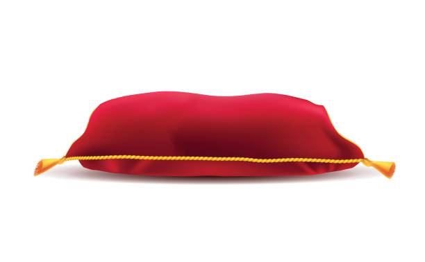 ilustraciones, imágenes clip art, dibujos animados e iconos de stock de almohada rojo - bedding cushion purple pillow
