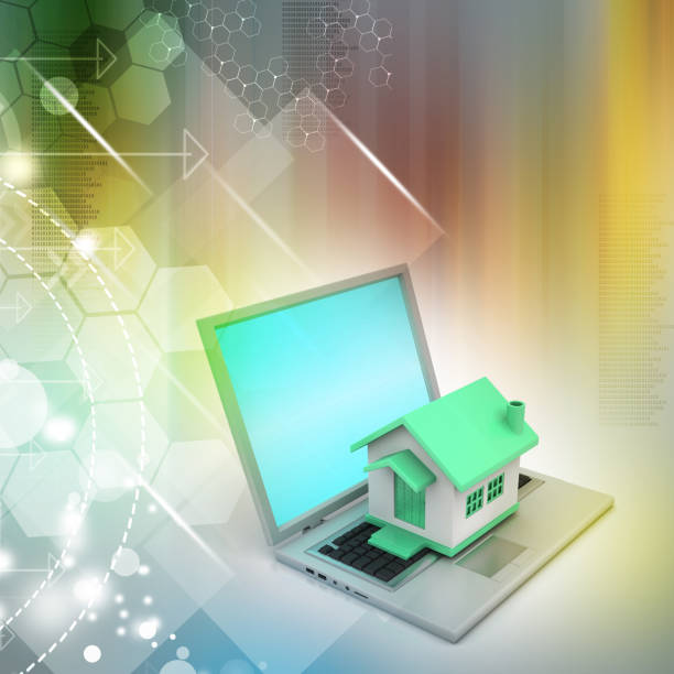 istock House model on the laptop 686191446