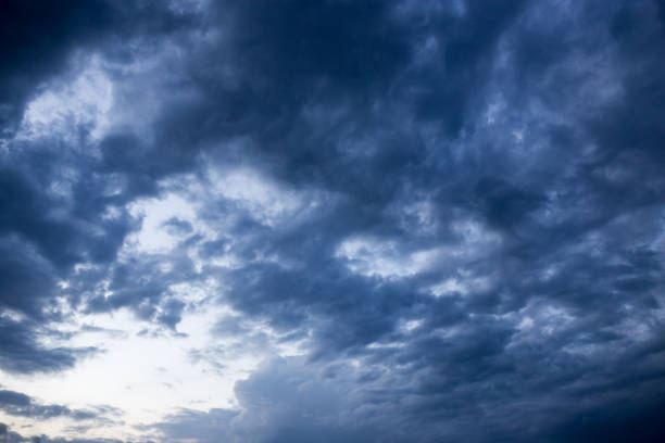 istock Beautiful clouds at sunset after rain as background 686199748
