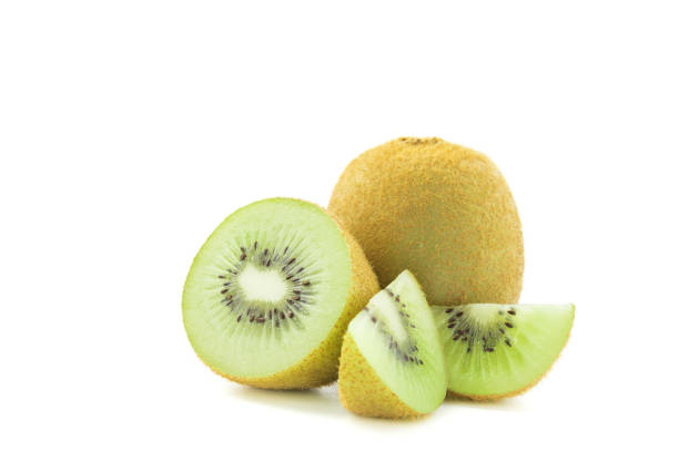 istock sliced Kiwi fruit isolated on white background cutout 686202340