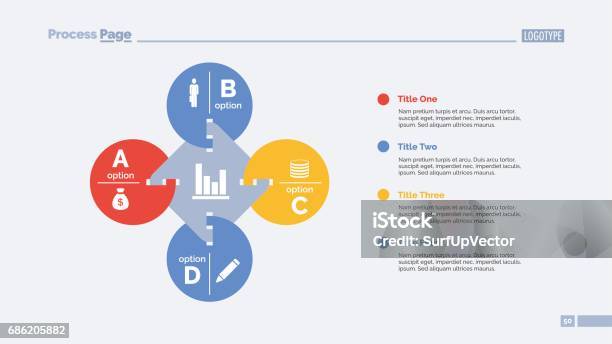 Optionality Slide Examples Four Options Slide Template Stock Illustration - Download Image Now ...