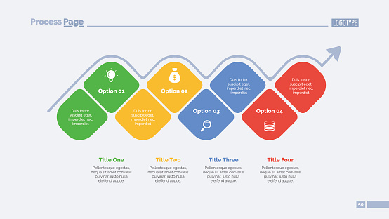 Optionality Slide Examples Four Options Blocks Slide Template Stock Illustration - Download Image ...