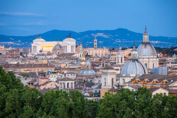 istock View of Rome from Castel Sant'Angelo at blue hour 686215778