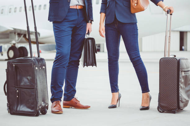 istock Passengers standing together at the airport 686218902