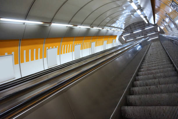 istock Subway in Prague, tunnel 686225984
