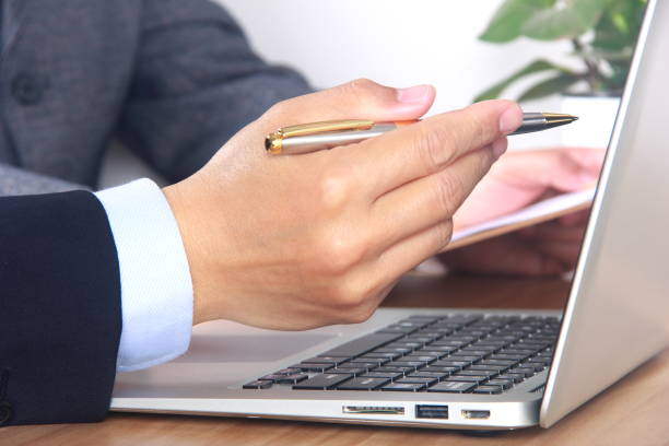istock Business man working with laptop 686228662