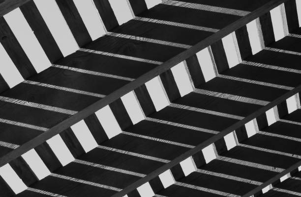 istock wooden portico ceiling against sky 686240968