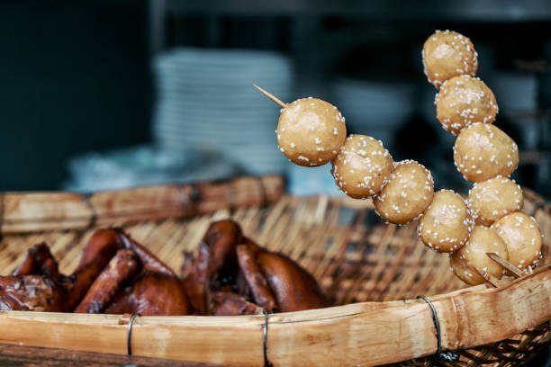 Chinese street food in sichuan