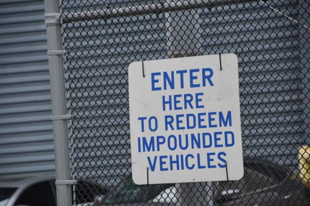 impounded vehicle sign
