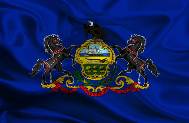 istock Waving Pennsylvania State flag 686261314