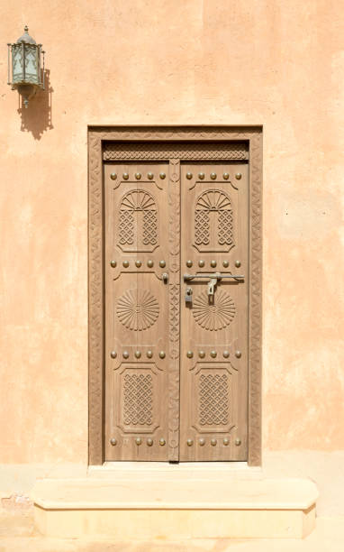 istock Middle East style wooden door 686267552