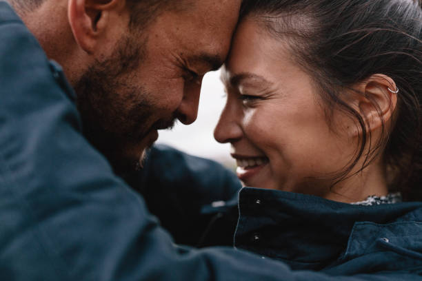 istock Young mixed race couple in love 686270812