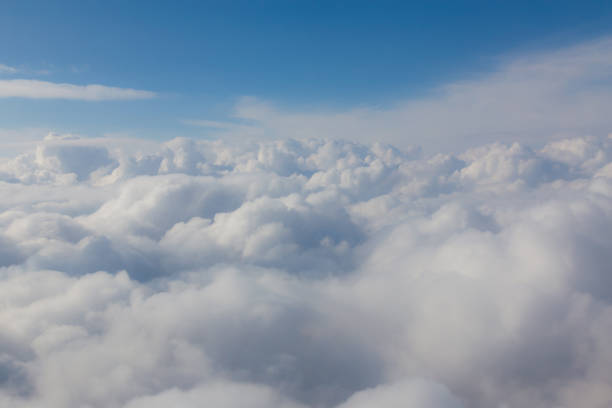 istock Beauty of soft white clouds and blue sky 686271366