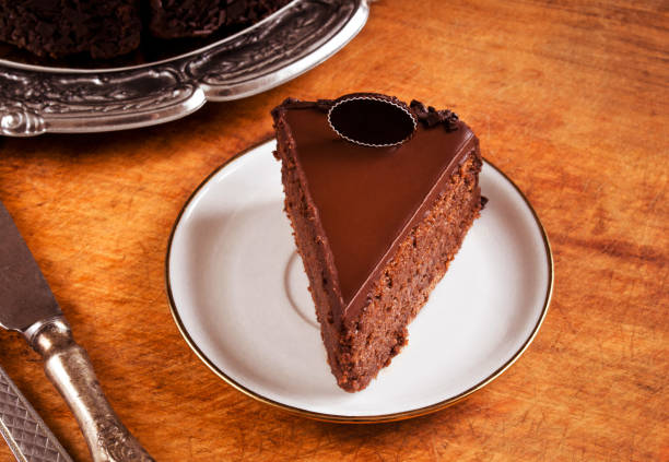istock Chocolate fudge cake ready to eat 686275454