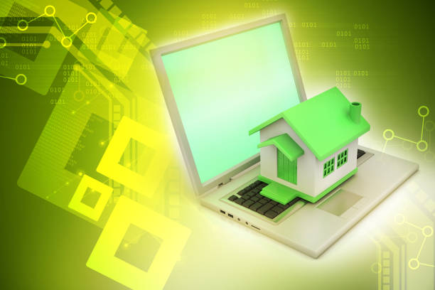 istock House model on the laptop 686281558