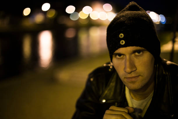 istock Skater sitting in the dark 686284586