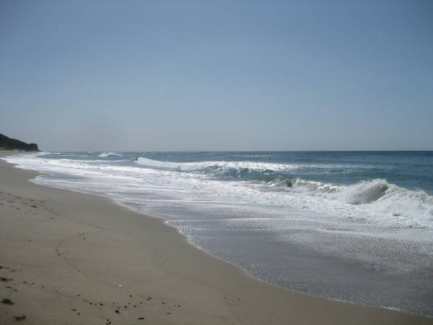 istock surfers in distance in the ocean 686284970