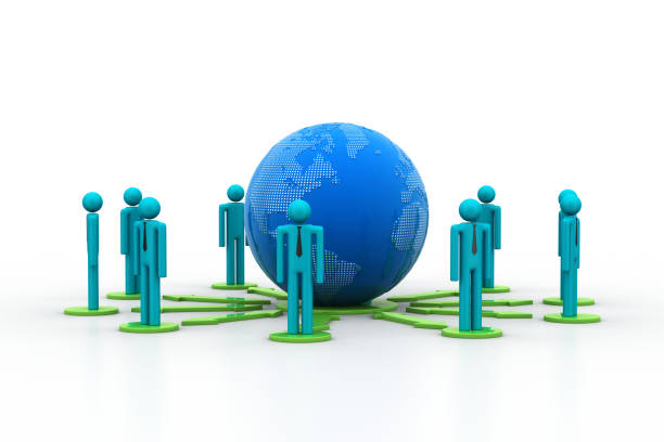 istock Concept of global business network 686297834