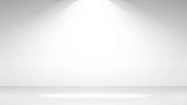 Empty White Photo Studio Interior Background. Realistic Empty White Wall. Vector Illustration Empty White Photo Studio Interior Background. Realistic Spotlight. Vector stage performance space illustrations stock illustrations