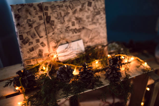 istock home handmade Christmas decor with gifts 686313296