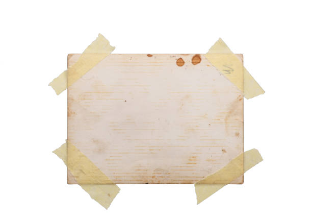 istock Vintage paper on white background. Retro card 686315986