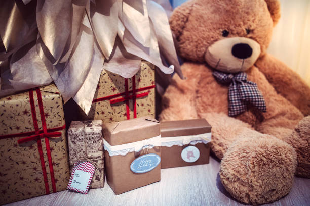 istock home handmade Christmas decor with gifts 686316256