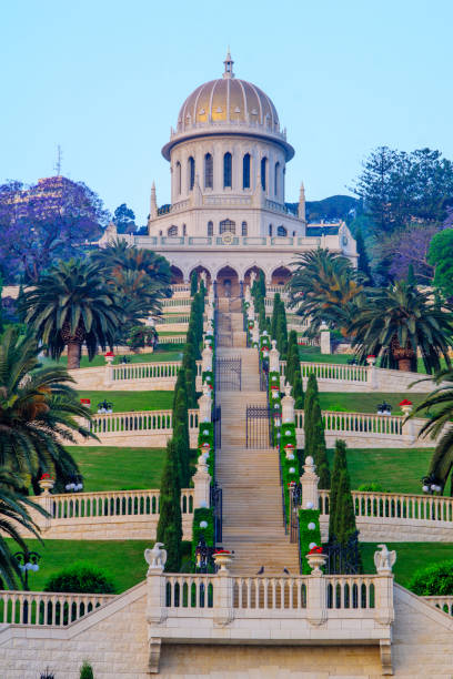 istock Bahai gardens and shrine at sunrise, in Haifa 686321062