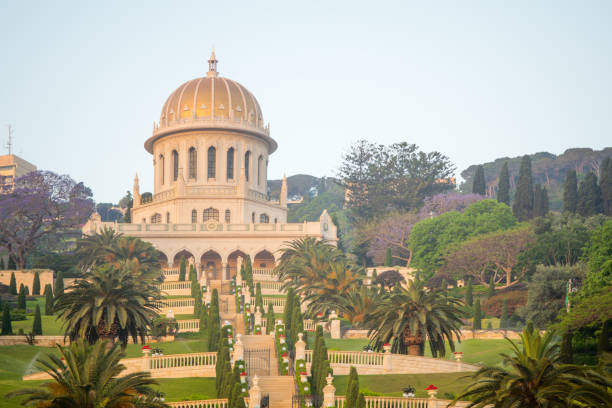 istock Bahai gardens and shrine at sunrise, in Haifa 686321144