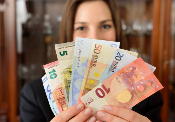 istock Woman and Euro money 686321302