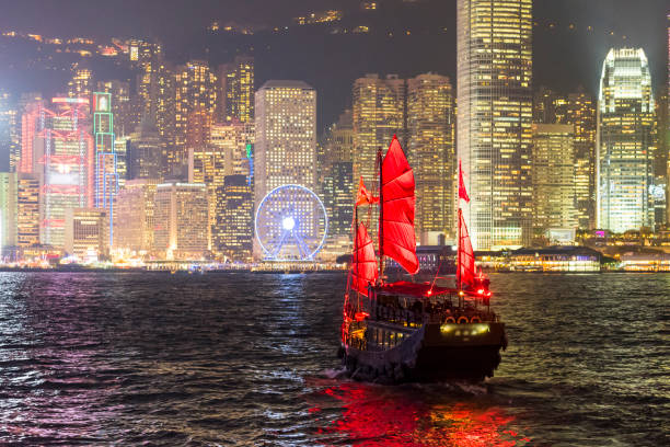 istock Junkboat in Hong Kong 686329782