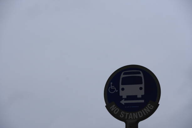 istock bus sign in New York 686344458