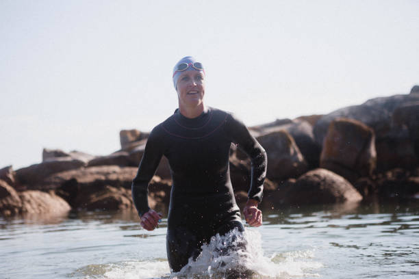 istock Enduring the cold water in my wetsuit 686350036