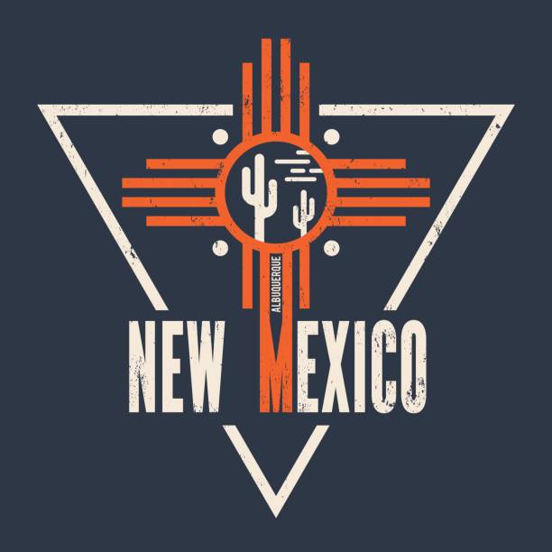 New Mexico t-shirt design, print, typography, label. New Mexico t-shirt design, print, typography, label. Vector illustration. bernalillo county stock illustrations