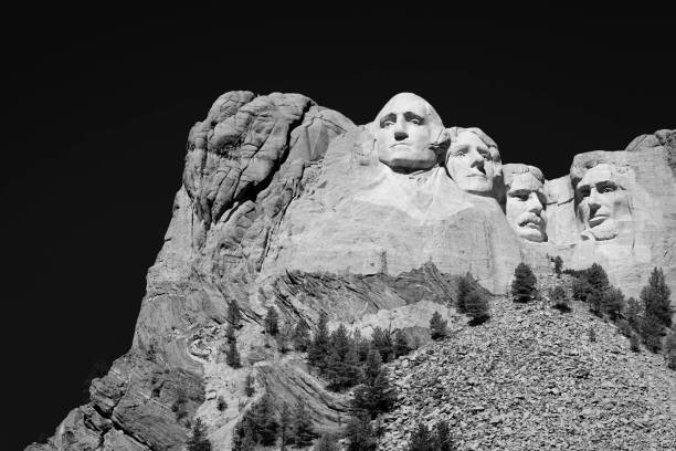 monumento nacional del monte rushmore - mt rushmore national monument president george washington mountain fotografías e imágenes de stock