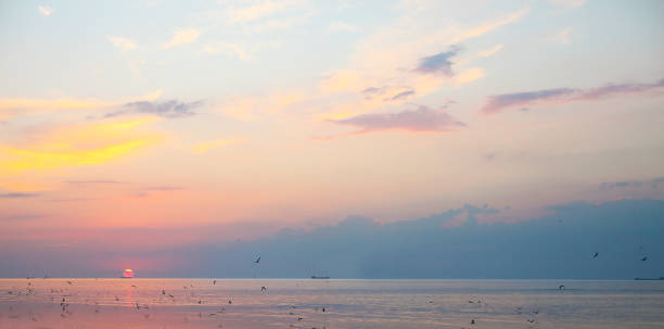 istock Sunrise over the sea. Panorama 686379816