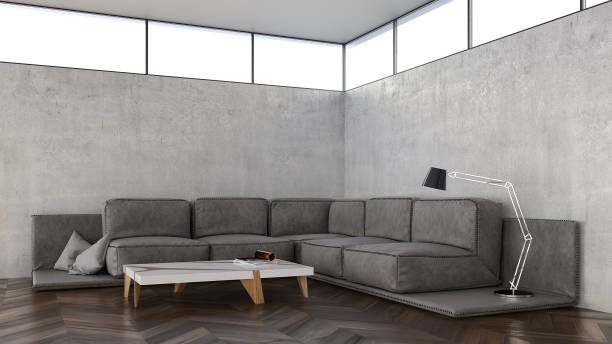 istock Living room with sofa and decoration 686380120