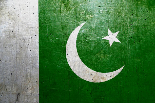 istock Flag of Pakistan with an old, vintage metal texture 686386924
