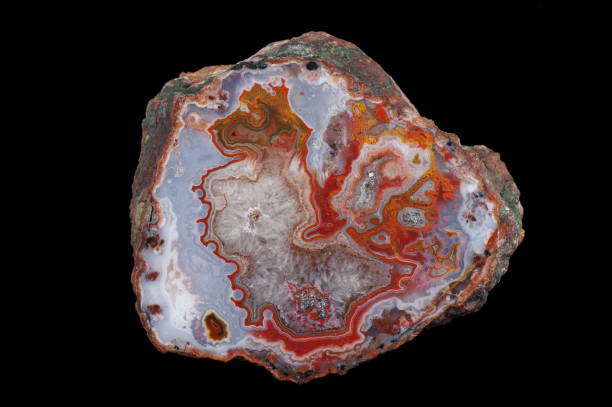 istock A cross section of the eyelet agate stone. 686393770