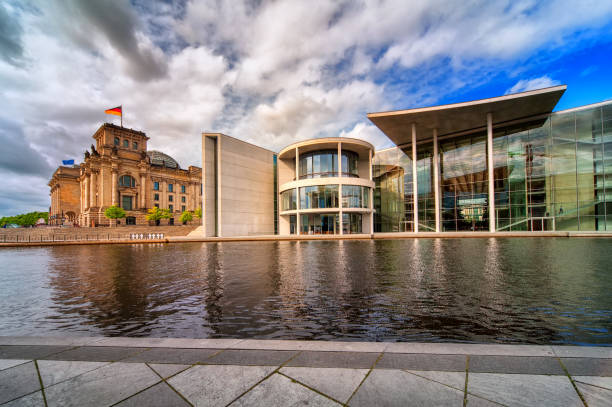 istock Old and new Bundestag buildings, Berlin, Germany 686398088