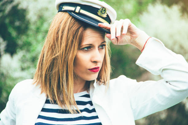istock female sailor in the nature 686403724