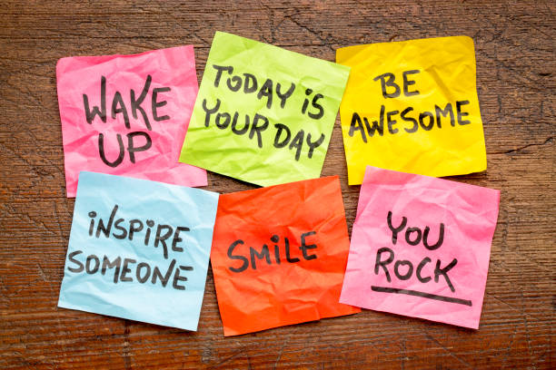 istock wake up and be awesome napkin concept 686422986