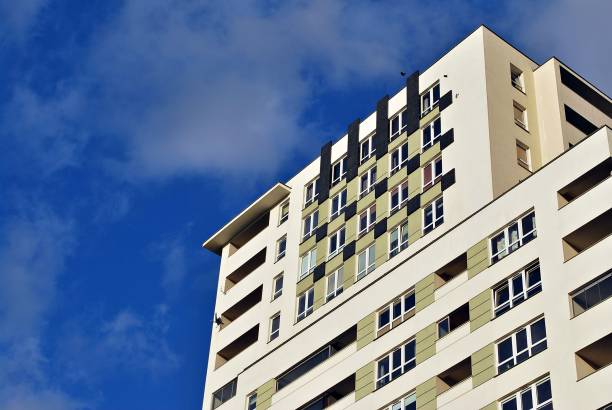istock Modern apartment buildings exteriors 686426278