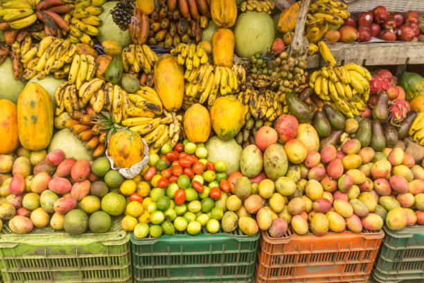 local marketplace fruit shop from tropical country local marketplace fruit shop from tropical country cuba market stock pictures, royalty-free photos & images