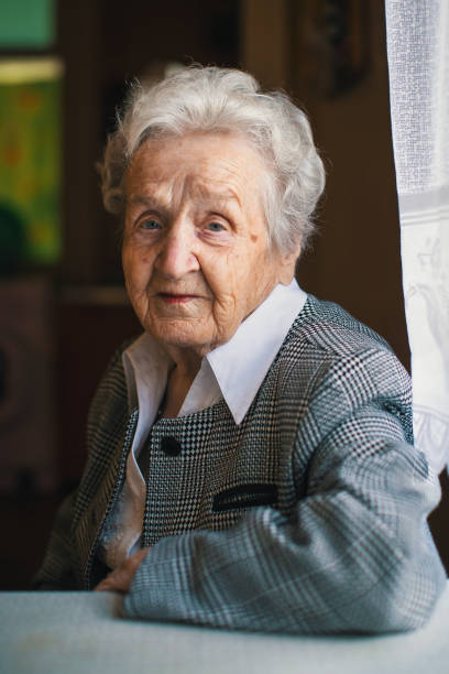 istock An elderly woman in the his house. 686444140