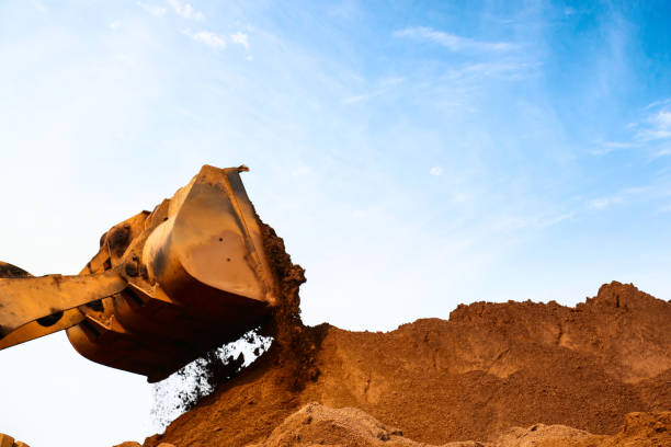 istock Close-up of a construction site excavator 686461358