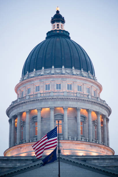 istock Close Vertical Composition Capital Dome Salt Lake City Utah 686464900