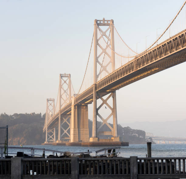 istock Square Composition Bay Bridge San Francisco California Transportation 686467410